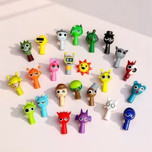 24pcs/Set Mini Sprunki Action Figure Toy, Cartoon Movie Sprunki Wenda Model Doll Figurines, Minifigure Action Figures for Kids as Gifts