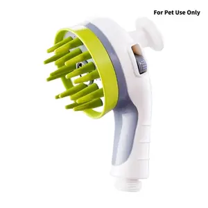 The Ultimate Pet Spa at Home!   2-in-1 Dog Scrubber & Shower Head - Deep Cleaning Massage Brush for Thick Fur - Easy Installation
