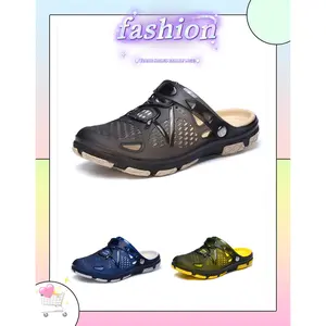 new men's clogs , beach shoes, waterproof, non-slip, wear-resistant, suitable forplaying in the water, shopping, andhome wear, versatile and casual  Walking Shoes  penny clogs Comfortable Athletic Fashion comfy breathable men outdoor slipper