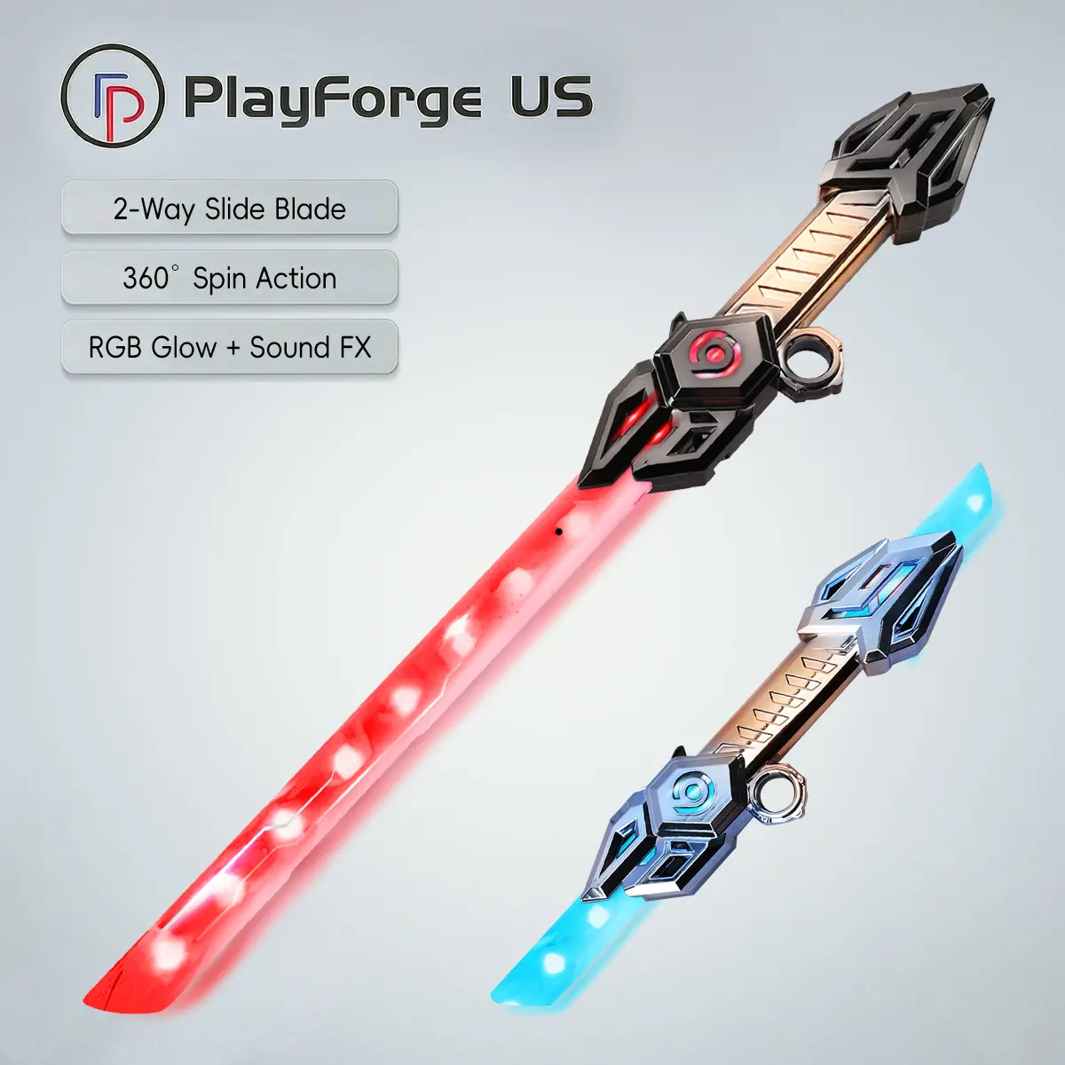 Portable Rechargeable Lightsaber Toy - USB Rechargeable, RGB LED Glow, Sound Effects, Slide Blade Action, 3 Color Options, Swords, Cells, LED Replica Swords, Ideal for Kids' Role Play & Gifts