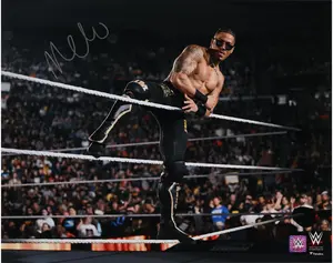 Carmelo Hayes WWE Autographed 16" x 20" Smackdown Debut Photograph - Fanatics Authentic Certified