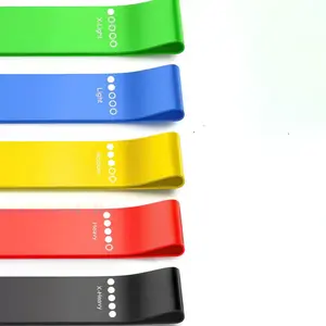 Gym Resistance Bands: Recovery Set & Full-Body Workout 5 Levels 100% Natural Latex Portable Lightweight for Strength Training, Stretching, and Mobility