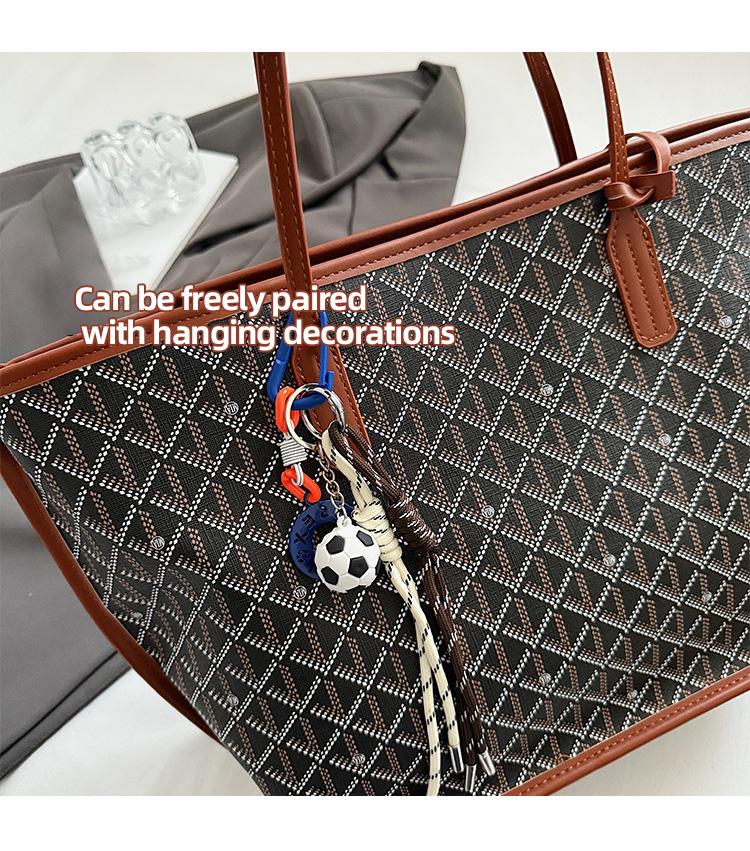 Premium PU Leather Tote Bag, Small  Large Sizes, Spacious Lightweight Shoulder Bag for Daily Work & Travel &Sports Outdoors Date Gifts for girls and ladies