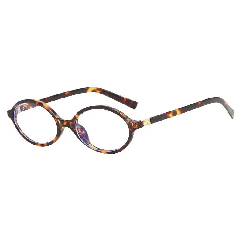 Lightweight Comfortable Tortoise Shell Oval Anti Blue Light Glasses- Y2K Vintage Eyewear，Vintage Style Eyewear