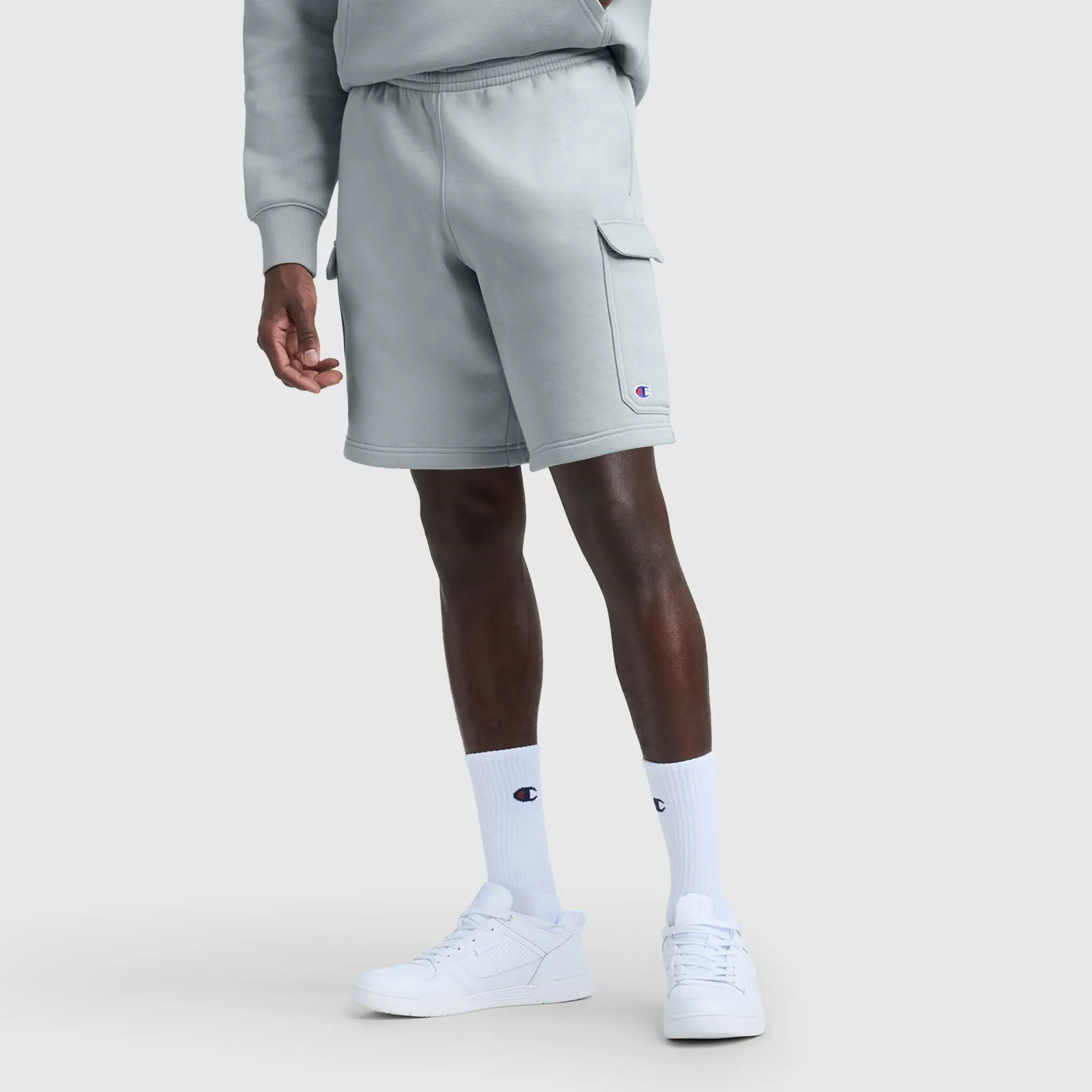 Champion 8" Fleece Cargo Short, C Logo