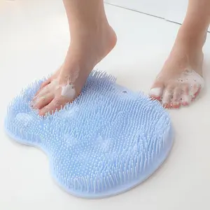 Bathroom Foot Massager, Non-Slip Suction Cup Wall-Mounted Shower Reflexology, Durable Suction Cups, RV Travel Suitable, Shower Foot Brush, Foot Scrubber, Bathroom Supplies