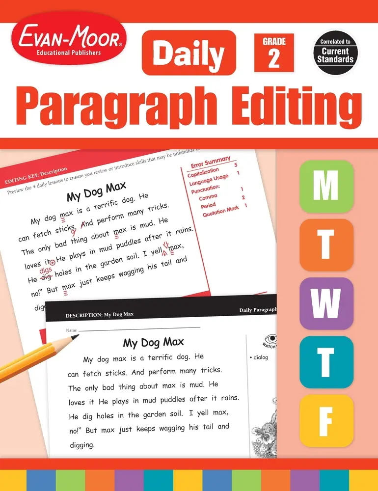 USED-Daily Paragraph Editing, Grade 2 Teacher's Edition-Ls Cpq by Evan-Moor Educational Publishers (Paperback)