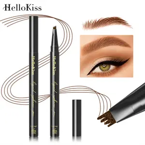 Eyebrow Pen - Comfortable Brow Pencil, Upgraded Soft Brown Eyebrow Pencil for Women with 4-Fort Tip, Smudge-Resistant & Long-Wear, Natural Hair-Like Brows