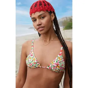 Pacsun Women's Floral Rae Triangle Bikini Top