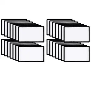 28 Pcs Sublimation Patches Blank Fabric Ironing Rectangular Blank Patches Fabric Repair Patches for Clothes, Hats