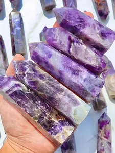 1pc Natural Fantasy Crystal Stone, Natural Crystals, Crystal Obelisk, Crystal Wand Tip, Mineral Specimen, Decoration, Crystal Gift, Christmas Halloween Thanksgiving Gift and for jewelry making