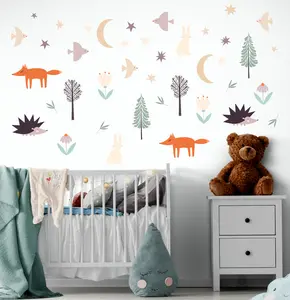 Forest Stories at Night - Vinyl Wall Decals