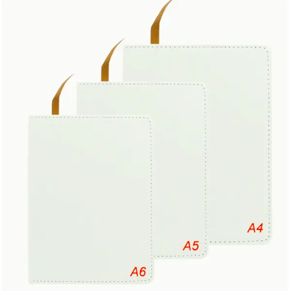 A4 Sublimation Blank Journal- White Cover with Matte Finish
