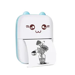 Portable Mini Thermal Printer, Mini Label Maker without Ink, Ideal for Notes, Gifts, Photos, Memos, Lists and Journals