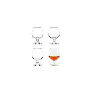 Cristar Brandy Snifter Glasses, (Set Of 4) Brandy Glasses, 12oz Craft Beer Glasses, Fits a Full Beer, Dishwasher-Safe, Lead-Free, Cognac Glasses, Tulip Glasses, Made In Colombia., Clear
