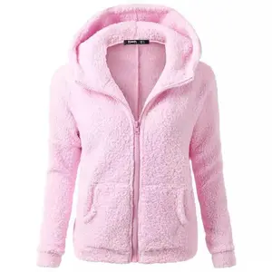 Cross-Border Amazon Hot-Selling Women's Fashion European and American Plush Sweatshirt Women's Autumn Winter Lamb Wool Women's New Top Coat