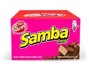 Samba Savoy  Fresa  caja x 20 Unid