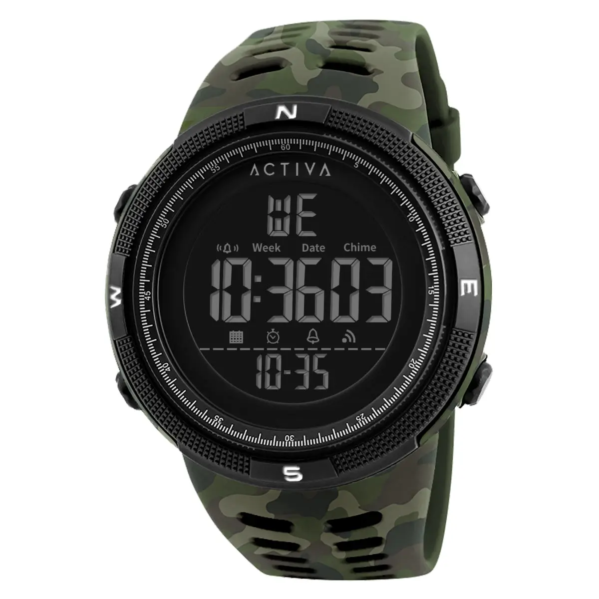 Activa Summit X Invicta Men's Digital Watch - 50mm. Camouflage. Green (ACW1915MC-001)