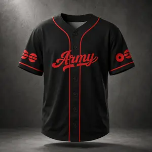 Vintage Bangtan Inspired Baseball Jersey – Kpop ARMY Aesthetic Streetwear, Retro Oversized Mesh Button Shirt