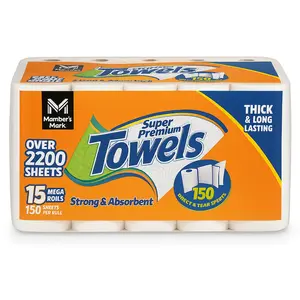 Member’s Mark Super Premium Paper Towels – 15 Mega Rolls