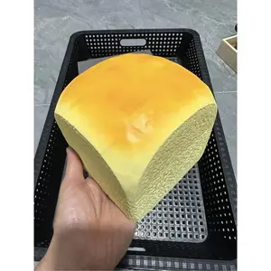Big Hawaii Honey Bread Toast Squishy Toy Slow Rising Slow Rebound Anti-Stress Squeeze Toy for Hand Relaxation Stress Relief Gift
