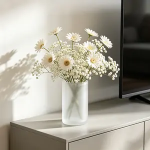 30pcs High-End Luxury Style Chamomile Daisy Artificial Flower Bouquet, Starflower Fake Flowers for Table Living Room Home Photography Decor
