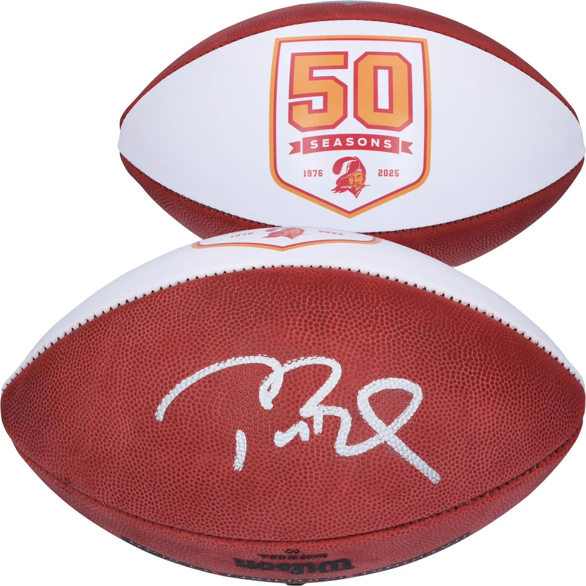 Tom Brady Tampa Bay Buccaneers Autographed 50th Season Retro Wilson Football - Fanatics Authentic Certified