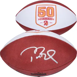 Tom Brady Tampa Bay Buccaneers Autographed 50th Season Retro Wilson Football - Fanatics Authentic Certified