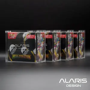 4x Pokemon Booster Box Acrylic Cases UV Protection and Magnetic 4x Pokemon Booster Box Acrylic Cases UV Protection and Magnetic