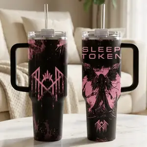 Vintage Sleep Token Music Tumbler 40oz 20oz Gifts, Sleep Token Band Tumbler, Gift For Fans