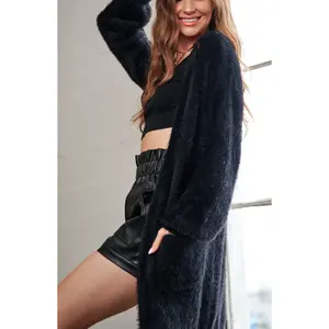 SOFT FUZZY SWEATER CARDIGAN