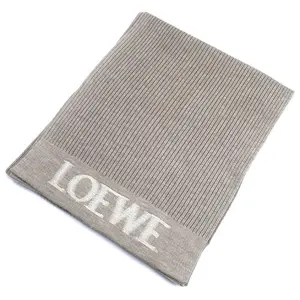 Pre-owned Loewe Wool Small Leather Goods Scarf
