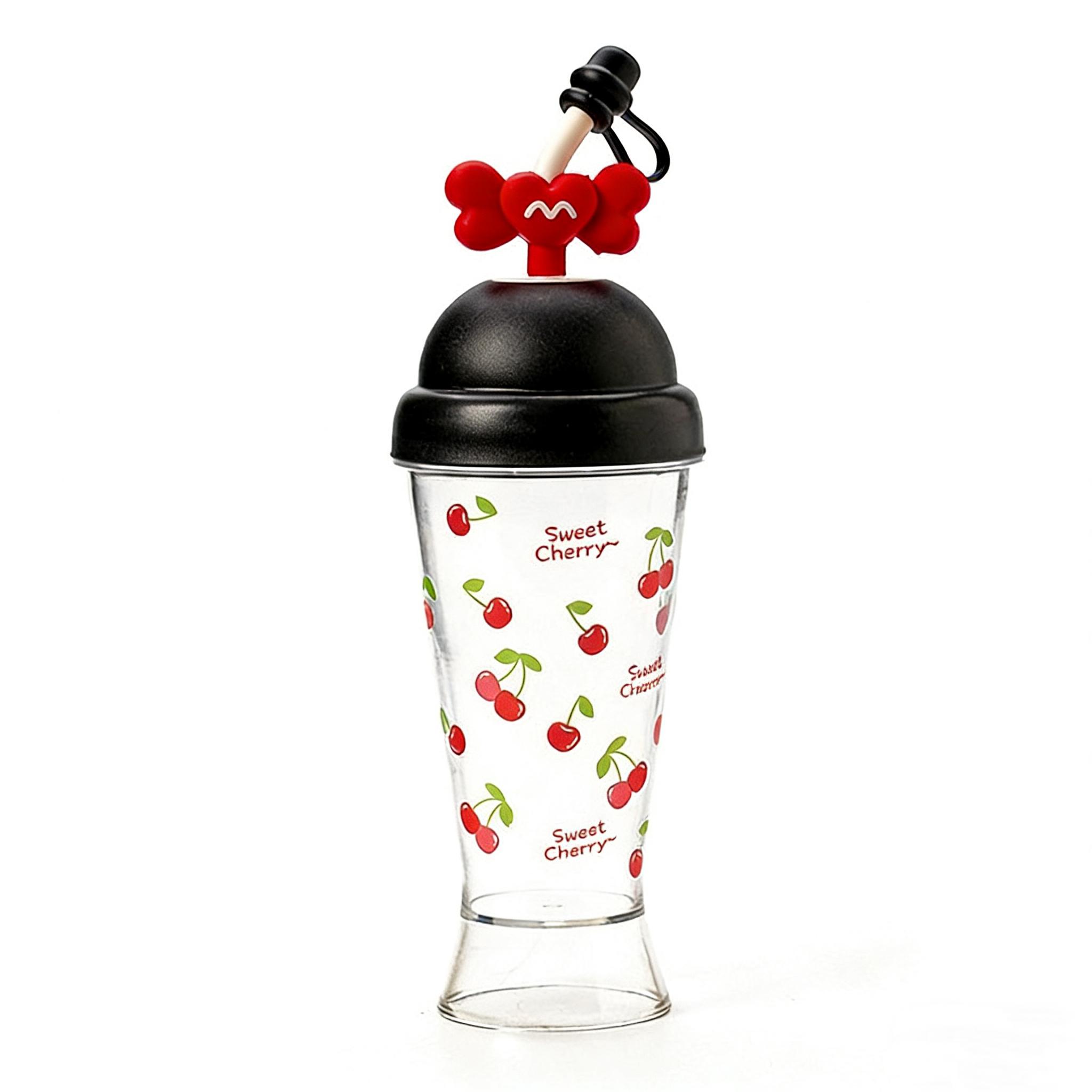 750ml Large Capacity Cute Straw Cup with Lid, Leakproof Silicone Straw Tumbler, BPA-Free Portable Water Bottle for Summer Iced Coffee, Smoothie, Bubble Tea, Travel & Daily Use