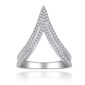 [ # 507](Maxwell)Synthetic Moissanite Fashion Jewelry Ring