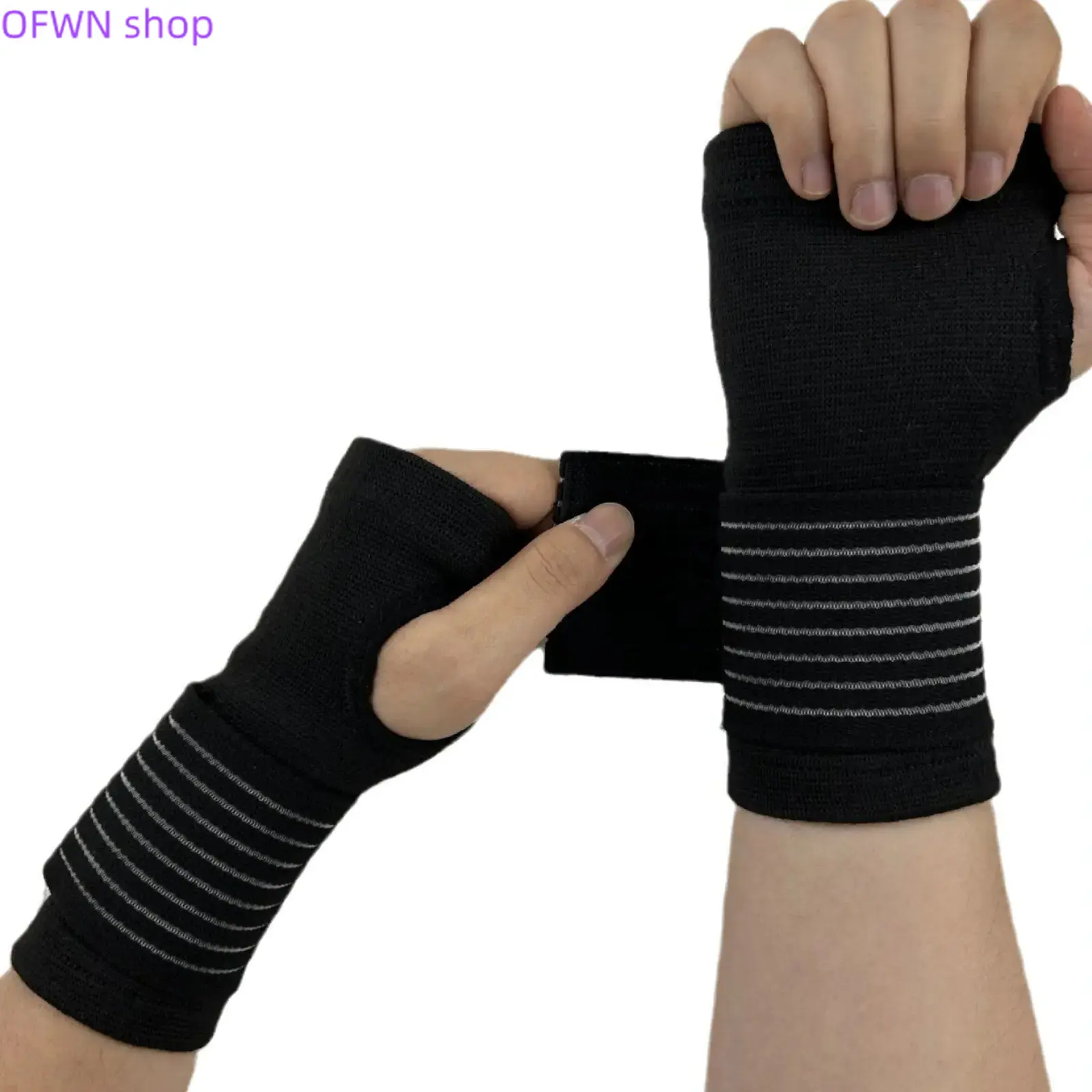 2026 new wrist osteoarthritis and tendinitis 2-pack wrist protection, pain relief, adjustable left and right hand compression bandages, comfortable and breathable design, daily use, sports and health tools, black