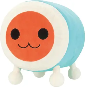 TAIKO NO TATSUJIN Super Big Plush Wada Don Cute Orange and Blue Character Soft Toy 11"