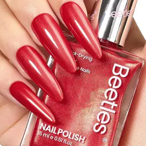 Beetles Glitter Nail Polish ,No UV lamp needed,Long Lasting & Quick Dry,Clear for Women,Nails Art,Nails at home,Manicure Beauty Products Pigment Translucent   #cozyvibes #effortlessbeauty  Salon   Daily Gift Cutics Cosmetic