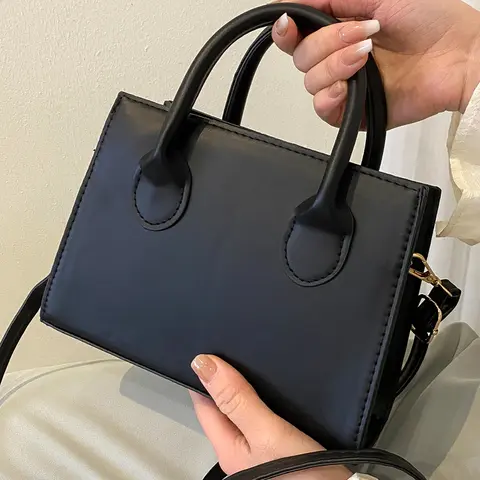 Minimalist Style Handbag, Pu leather handbag, Small, Detachable Shoulder Strap, Daily Commuting Beige Crossbody Bag, Multi-color Optional, Casual Fashion Bag, Casual Crossbody Bag, Suitable for Daily Travel, Shopping, Afternoon Tea