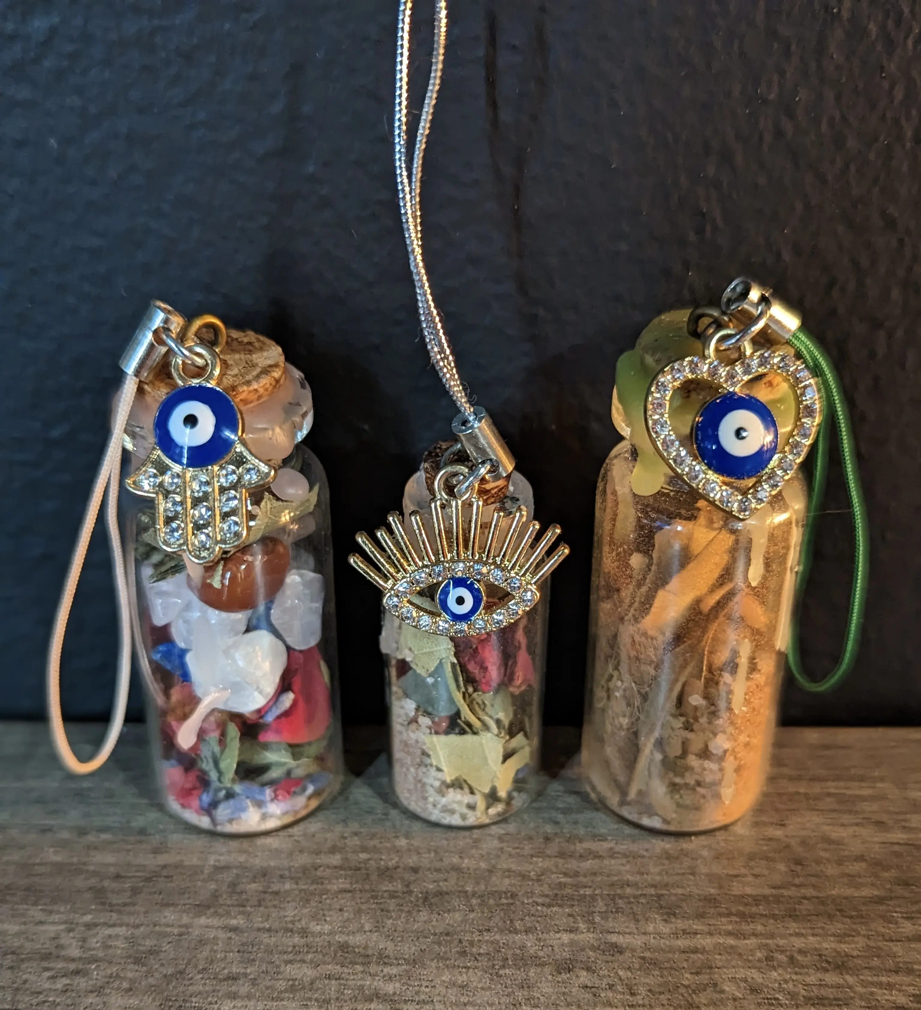 Personal Glass Spell Jar Lanyard Daily