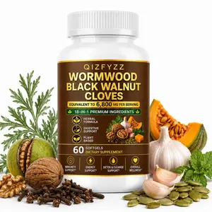 Wormwood Black Walnut Clove Softgels | 18-in-1 Herbal Blend Supplement | Daily Digestive & Wellness Support | Plant-Based Formula | 60 Softgels