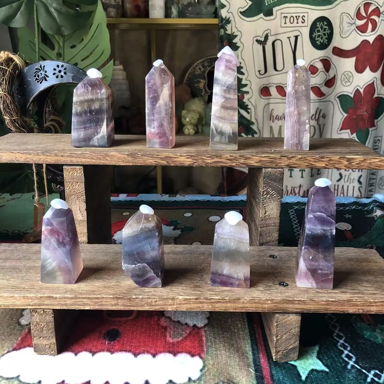Natural Crystal Jelly Fluorite Tower Collection