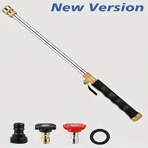 Garden Hose High-Pressure Nozzle & Pressure Washer Quick-Connect Kit (Includes 2 Nozzles) | Home & Garden Watering Equipment