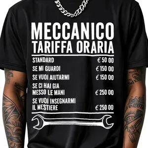 100% Cotton Mechanic Standard Hourly Rate If You Look At Me If You Want To Help Me If You've Already Gotten Your Hands On It If You Want To Teach Me The Trade T-Shirt Women Men Outdoor Casual Short Sleeve Comfortable And Versatile