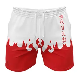 Minato Namikaze 4th Hokage Cloak Shippuden Gym Shorts