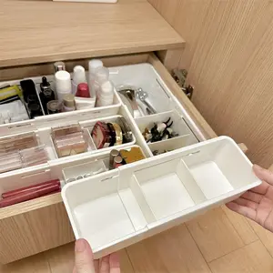 2pcs Simple Rectangular Storage Box Portable Organizer Cosmetic Storage Box Small Items Classification Storage Box, Compact Design & Durable Material
