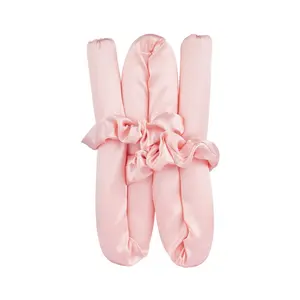 [RUBY VIBE CO] SatinDream Heatless Curling Kit Premium Satin Rod Headband for Overnight Curls Zero Damage Care & Heat-Free Styling