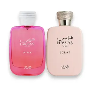 Rasasi Perfumes | Hawas | Pink + Her | Eau De Parfum | Unisex Fragrance | 100 ML - 3.4 oz | Sweet - Fruity & Vanilla Notes