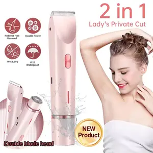 Women's Electric Hair Remover, Ipx7 Waterproof Shaver, Cordless Wet & Dry Trimmer, USB Rechargeable, Ideal Gift for Women, Rechargeable Epilator