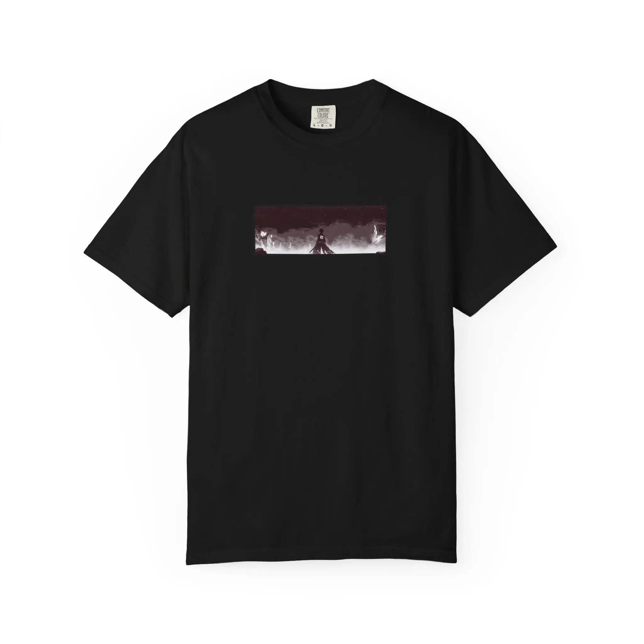 AOT Subtle Unisex Garment-Dyed T-shirt, Anime Tee, Attack on Titan Shirt, Casual Top, Manga Fan Gift
