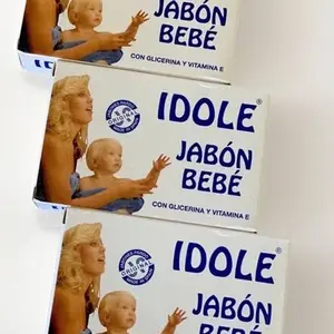 Idole Jabon  Bebe With  Glycerine And Vitamin E 2.65 oz. Skin Care Comfort Pack of 3